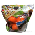 New Arrival Zipper Top Printed Bag Fruit Vegetable Fresh Keeping Packaging Bag Plastic Bag Clear Customized Logo